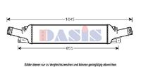 AKS Dasis Ladeluftkühler 487025N Intercooler AUDI,A4 Avant 8K5, B8,A4 8K2, B8,Q5 8R,A6 Avant 4G5, C7, 4GD,A5 8T3,A5 Sportback 8TA,A6 4G2, C7, 4GC
