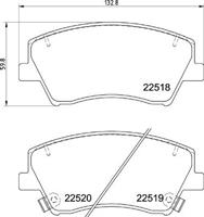 Brembo Remblokkenset, schijfrem P30107