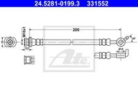 Bremsschlauch Hinterachse außen links ATE 24.5281-0199.3