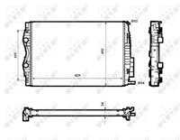 NRF Radiateur 53843