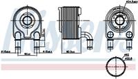 Nissens Oliekoeler, motorolie 91249