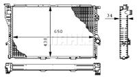 mahleoriginal Kühler, Motorkühlung Mahle Original CR 242 000S