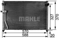 Mahle Condensor, airconditioning AC301000S