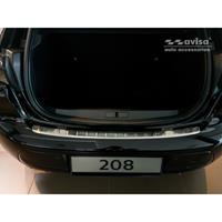 Avisa RVS Achterbumperprotector passend voor Peugeot 208 II HB 5-deurs 2019- 'Ribs' AV235482