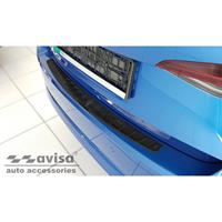 Avisa Zwart RVS Achterbumperprotector passend voor Skoda Octavia IV Liftback 2020- 'Ribs' AV245250