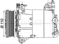 Mahle Compressor, airconditioning ACP1357000P