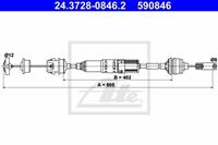 Seilzug, Kupplungsbetätigung ATE 24.3728-0846.2