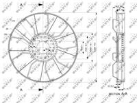 NRF Koelventilatorwiel 49817
