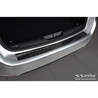 Avisa Zwart RVS Achterbumperprotector passend voor Peugeot 308 II SW 2013-2017 & Facelift 2017- 'Ribs' AV245320