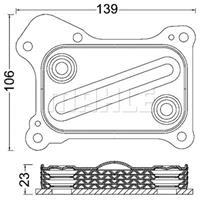 mahleoriginal MAHLE ORIGINAL Ölkühler BEHR CLC 190 000S Ölkühler, Motoröl SUZUKI,LANCIA,OPEL,SWIFT III MZ, EZ,WAGON R+ MM,SPLASH,IGNIS II,YPSILON 843,MUSA 350