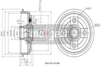 Bremstrommel Hinterachse Maxgear 19-3195