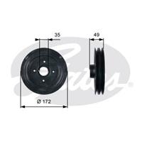 Riemenscheibe, Kurbelwelle Gates TVD1123