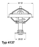 Thermostat, Kühlmittel Wahler 4137.80D