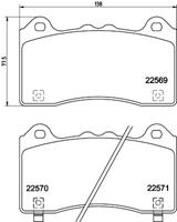 Hella Brake Pad Set, Disc Brake 8db 8DB355025831