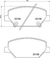 Brembo Remblokkenset, schijfrem P07007