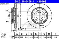 Bremsscheibe Hinterachse ATE 24.0110-0408.1