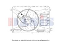 aksdasis Koelventilatorwiel AKS DASIS, Diameter (mm)385mm, Spanning (Volt)12V, u.a. für Ford