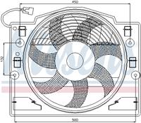 bmw Ventilator, condensator airconditioning 85420