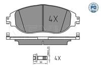 audi Remblokkenset, schijfrem 0252473821PD