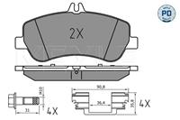 mercedes-benz Remblokkenset, schijfrem 0252486720PD