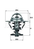 mahleoriginal MAHLE ORIGINAL Thermostat TX 10 88D Kühlwasserthermostat,Kühlwasserregler LAND ROVER,SAAB,VOLVO,Defender SUV (L316),Defender SUV Cabrio (L316)