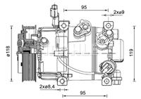 Kompressor Klimaanlage MAHLE für i20 II (GB/ IB)