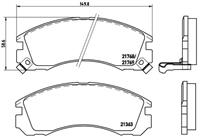 Brembo Remblokkenset, schijfrem P54017X