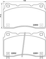 Brembo Remblokkenset, schijfrem P28099