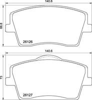 Brembo Remblokkenset, schijfrem P86031