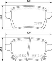 Brembo Remblokkenset, schijfrem P23190