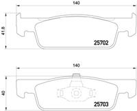 Brembo Remblokkenset, schijfrem P68059X