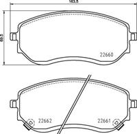 Brembo Remblokkenset, schijfrem P50144