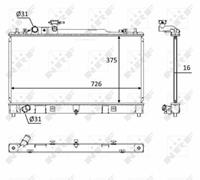 NRF Radiateur 58393