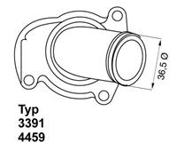 Thermostat, Kühlmittel Wahler 4459.92D