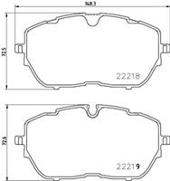 Hella Pagid GmbH Remblokkenset 8DB355024731