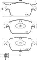 Hella Pagid GmbH Remblokkenset, schijfrem 8DB355024951