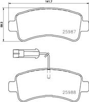 Hella Pagid GmbH Remblokkenset, schijfrem 8DB355024871