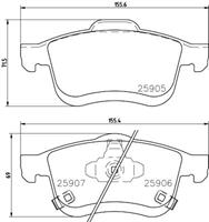 Hella Pagid GmbH Remblokken set 8DB355021801