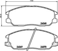 Hella Pagid GmbH Remblokken set 8DB355010451