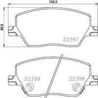 Hella Pagid GmbH Remblokkenset, schijfrem 8DB355025111