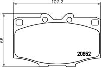 Hella Pagid GmbH Remblokken set 8DB355007301