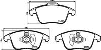 Hella Pagid GmbH Remblokkenset, Schijfrem 8db 8DB355037781