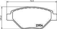 Bremsbelagsatz, Scheibenbremse Vorderachse Hella 8DB 355 010-551