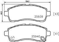 Hella Pagid GmbH Remblokkenset, schijfrem 8DB355021871