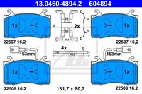 ATE Remblokkenset, schijfrem 13046048942