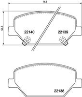 Hella Pagid GmbH Remblokkenset, schijfrem 8DB355039121