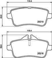 Hella Pagid GmbH Remblokkenset, schijfrem 8DB355039851