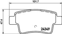 Hella Pagid GmbH Remblokkenset, schijfrem 8DB355015861