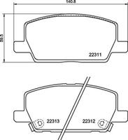 Brembo Remblokkenset, schijfrem P07012