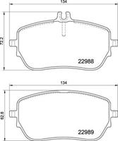 Brembo Remblokkenset, schijfrem P50146